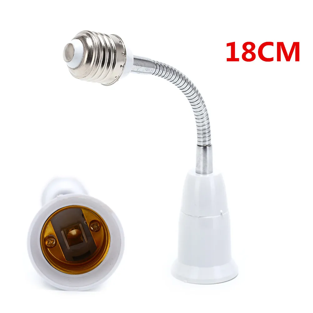 18cm Length E27 to E27 Flexible Extend Extension Adapter Socket LED Light Bulb Lamp Holder Base Converter