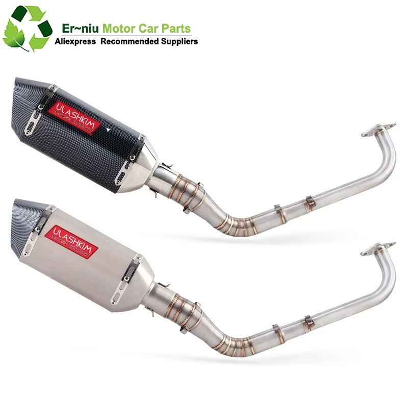 

Modified Front Middle Link Pipe Scooter Exhaust Muffler Escape Full System Slip-On For yamaha NMAX155 NMAX 155 2015-2017