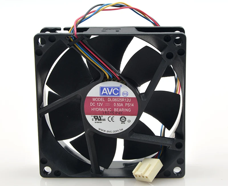 DL08025R12U 8025 80 мм x 25 постоянный ток 12 в 0 50 А 2 провода 2-контактный гидравлический