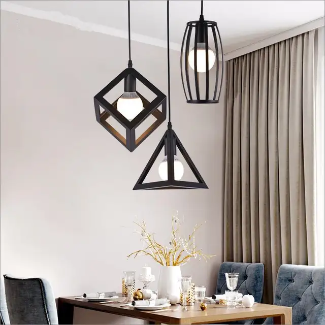 Online Simple Black Iron Metal Dining Room Kitchen Simple Black Iron Metal