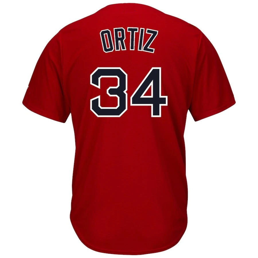 

Men's 34 David Ortiz (color Red White Gray Nvyy)Cool Boston Game jersey Jersey