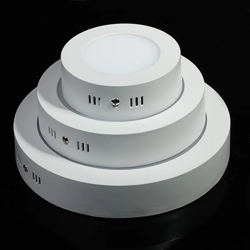 LED 천장 조명 9W 15W 25W 천장 램프 AC85-265V 드라이버 포함 라운드 광장 실내 패널 빛 홈 장식