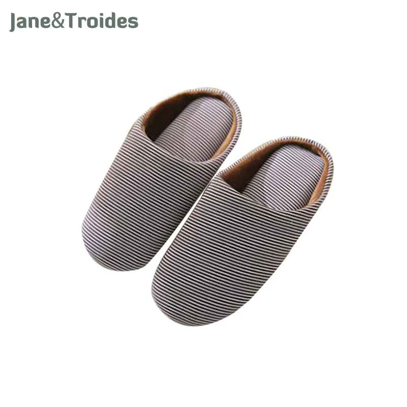 Spring Autumn Cotton Soft Men Slippers Classic Striped Comfortable Flip Flops Anti Slip Indoor Bedroom Slipper Spring Autumn Cotton Soft Men Slippers Classic Striped Comfortable Flip Flops Anti Slip Indoor Bedroom Slipper