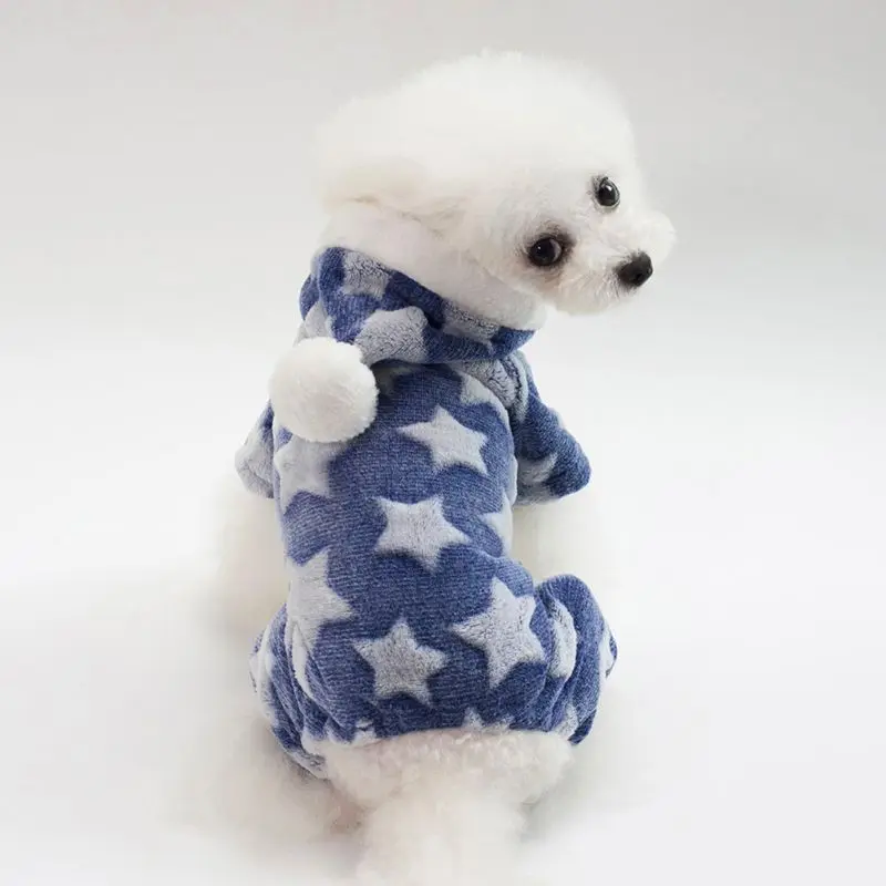 Собачья пижама с принтом когтей хлопчатобумажная одежда для домашних питомцев маленький комбинезон для собак, пижама с капюшоном пальто для собак кошек супер мягкий теплый костюм щенка