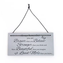 1 шт., мощная вдохновляющая подвесная табличка, дружба, рождественские подарки на день рождения, цитата, Бабочка, знак любви, украшение для дома