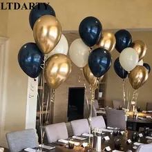 10 шт. 1" металлические темно-синие воздушные шары Белые воздушные шары для свадьбы вечеринки украшения детские товары для дня рождения Воздушные шары игрушки