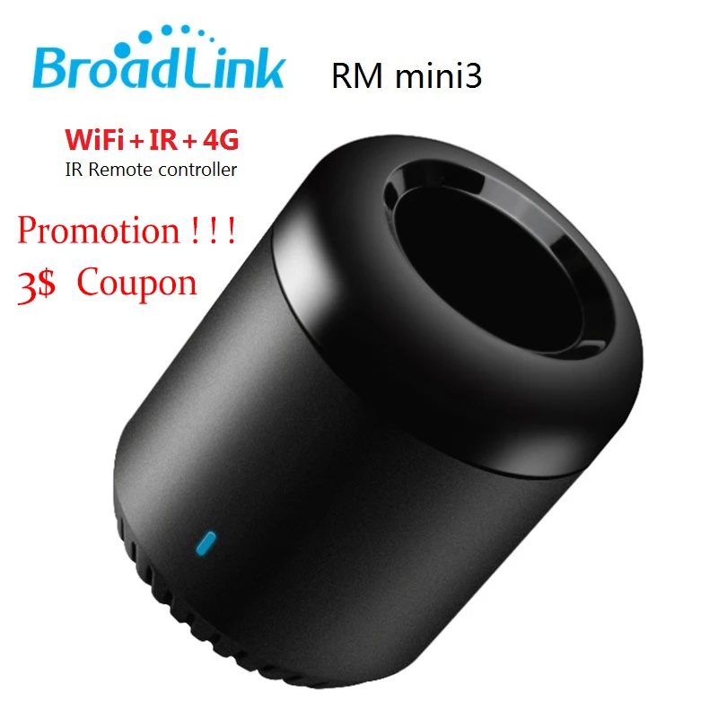 

Broadlink Smart IR Remote controller , Home Automation control WiFi / IR / 4G Wireless Controller For Broadlink RM Mini 3