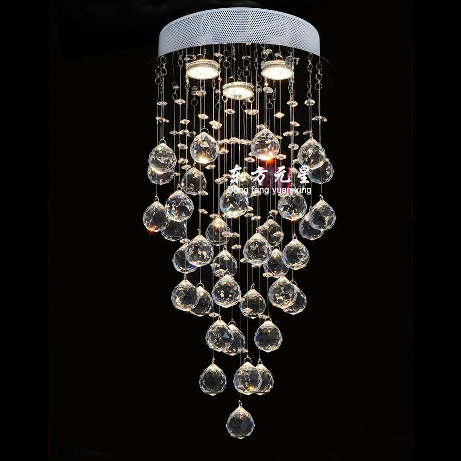 

LED crystal chandelier staircase lights used dimmable bulb chandelier saisle restaurant lighting with dimmer bulb
