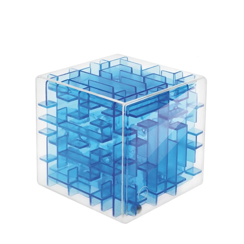 3D Мини скоростной кубик лабиринт магический куб головоломка игра кубики магикос Обучающие игрушки Лабиринт катающийся мяч игрушки для детей и взрослых AQ1563 - Цвет: A