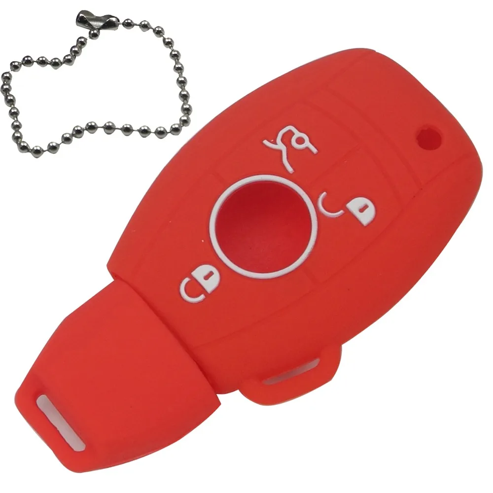 Silicone Car Key Cover Case for Mercedes Benz W203 W211 CLK C180 E200 AMG C E S Class Keyrings Holders Accessories key case key case cover car key shell remote control case cover