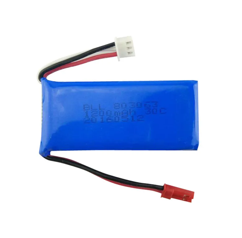 Lipo батарея 7 4 в 1200 мАч 2S 30C JST для RC MJX X101 V666 Tarantula X6 H6 YiZhan вертолет Квадрокоптер