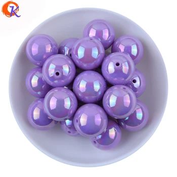 

Fashion Purple Color 20MM 100Pcs/Lot AB Shiny Solid Color Acrylic Beads Chunky Bubblegum Beads For DIY Jewelry CDWB-701034