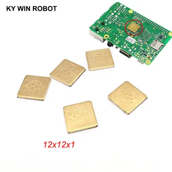 

1PCS Pure Copper Slice Heat Sinks with Logo Cooling Fin Kit Dedicated Copper Heatsink For Raspberry PI 3 Model B