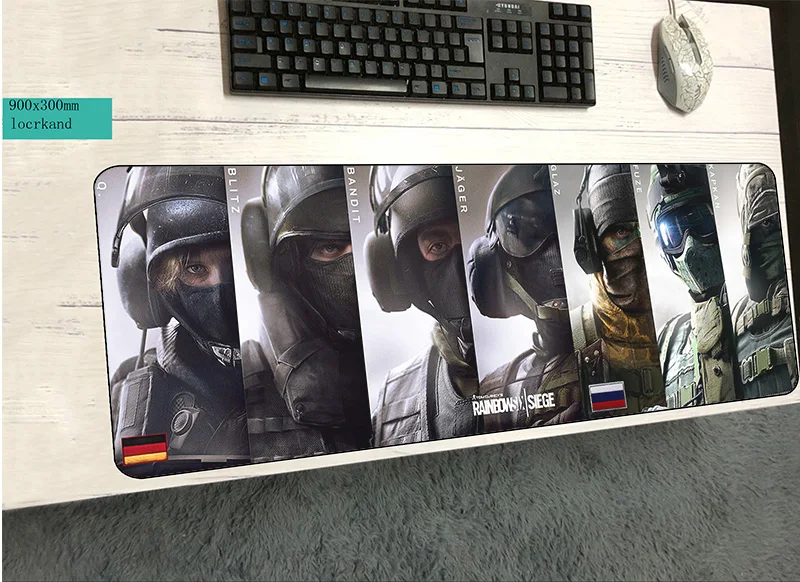 Rainbow Six Siege mouse pad 900x300x3mm pad to mouse