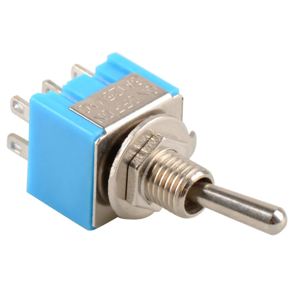 Высокое качество новое синее мини платье 6 Pin DPDT ON OFF на тумблер 6A 125V AC VE309