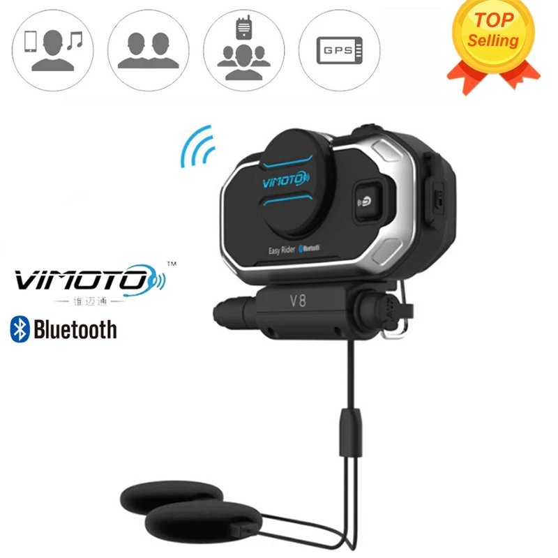 Easy Rider Vimoto V8 мотоцикл BT переговорные Мотоцикл Bluetooth шлем домофон стерео гарнитура для сотового телефона gps 2 способ радио