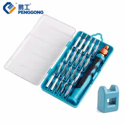 Penggong мини Отвёртки Набор бит Magnetizer размагничивания Phillips Torx Отвёртки iphone ремонт ноутбуков Инструменты