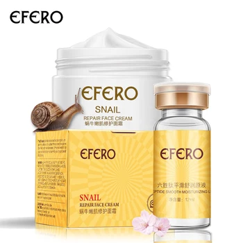 

EFERO Six Peptides Collagen Serum Essence+ Snail Face Cream Whitening Anti Aging Wrinkle Moisturizing Cream