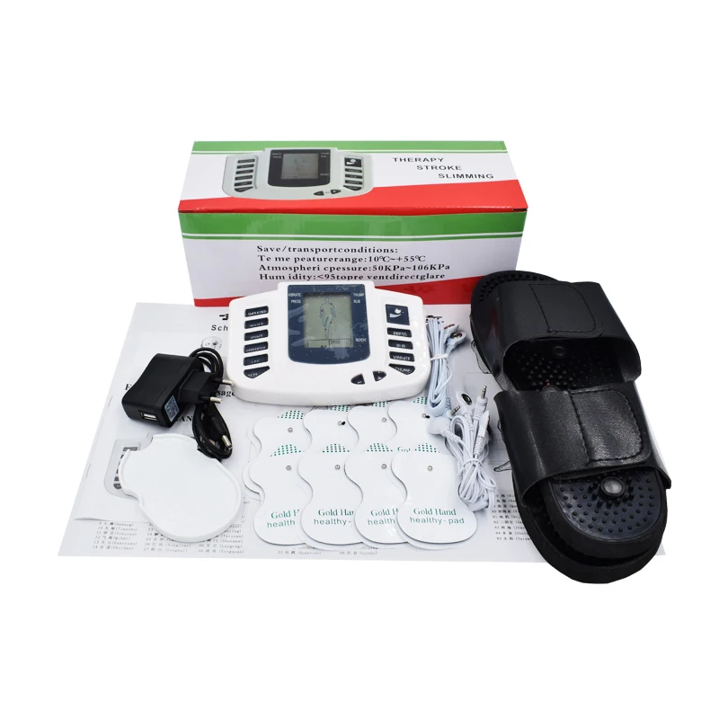 New Russian button Electrical Muscle Stimulator Body Relax Muscle