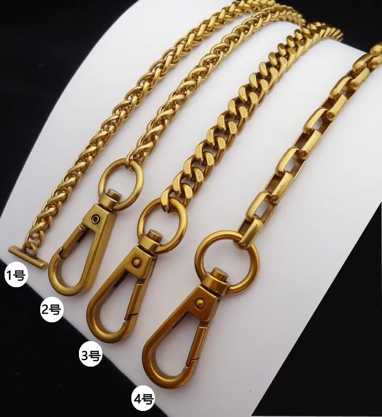 100cm High Quality Women Chain Bag Shoulder Bag Straps Metal Chains Diy Bags Golden Vintage Bag Chain Chic Handbag Accessories