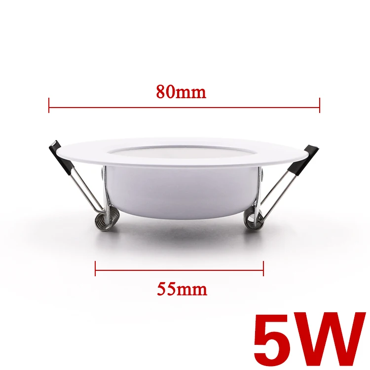 80mm EnwYe светодиодный потолочный светильник 5 Вт 7 Вт 9 Вт 12 Вт 15 Вт теплый белый/холодный белый Светодиодный светильник AC 220 В 230 в 240 В - Испускаемый цвет: 80mm