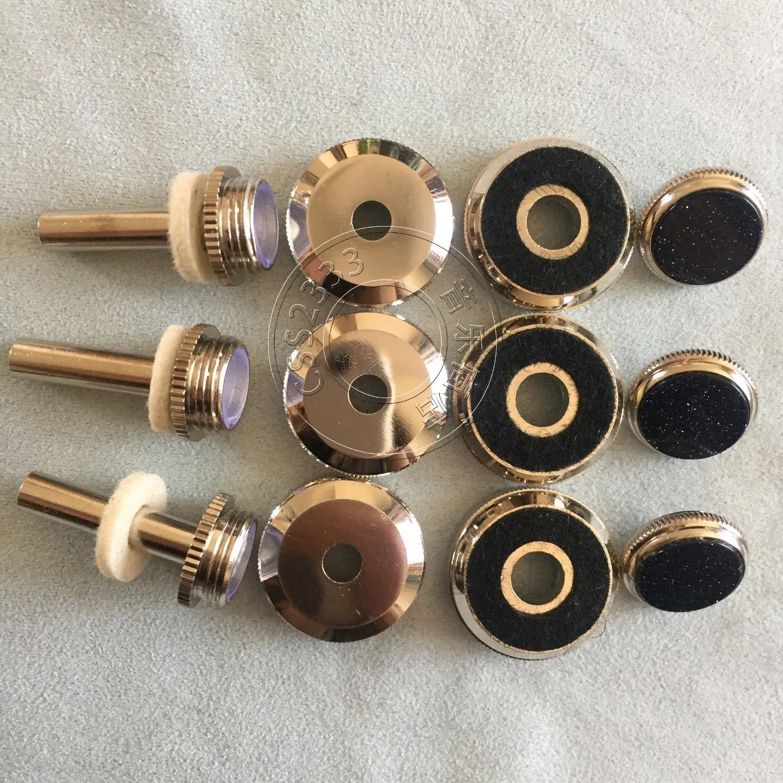 

trumpet Repair parts Top valve cap /Finger Button/Stem/Bottom Valve cap
