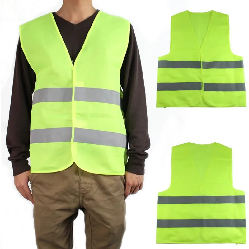 Плюс размер 60 г светоотражающий жилет рабочая одежда обеспечивает высокую видимость День Ночь для бега Велоспорт жилет для предупреждение
