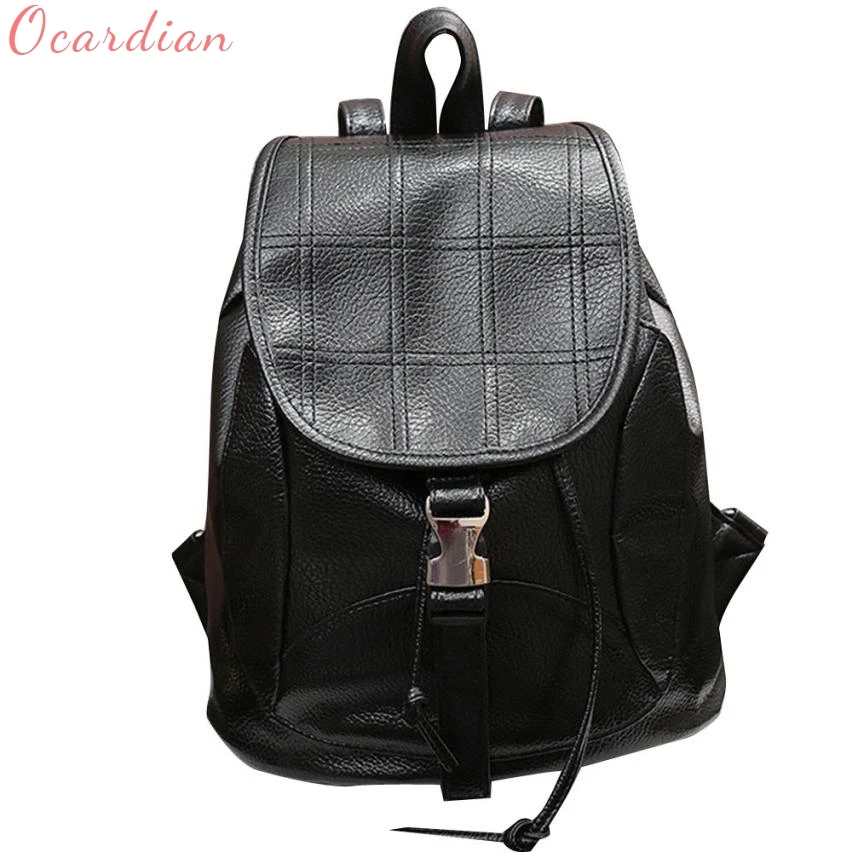 Ocardian backpack Shoulders mochila Solid Bag 2017 Fashion Women Girl
