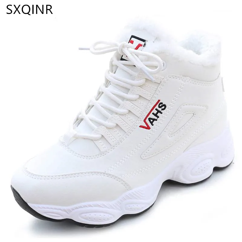 Women Winter Warm Shoes Fashion Warm Women Casual Shoes High Top Ladies Sneakers Winter Women Tenis Feminino