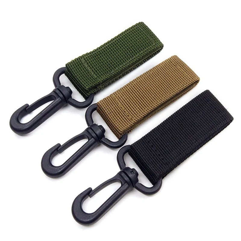 

Hot Sale New Outdoor military Nylon Webbing Buckle Hook Water Bottle Holder Clip EDC Climb Carabiner Belt Backpack Hanger Camp