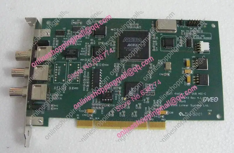 

DVB-ASI stream output card LS7643 duplex PCI DVB ASI-C