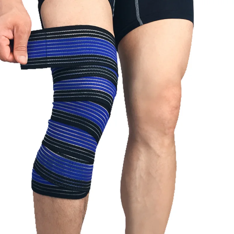 

1PCS 180*7.5cm Powerlifting Elastic Bandage Leg Compression Calf Knee Support Strap Wraps Band Brace Sports Safety
