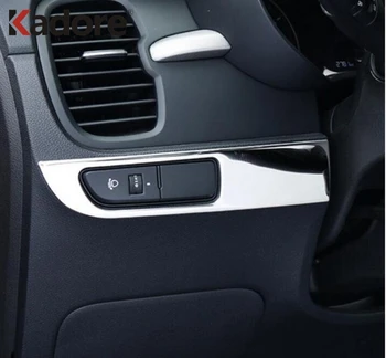 

For Kia Rio 4 X-line 2018 2019 Car Interior Accessories Stainless Steel Headlight Switch Buttons Cover Trim Car Styling Stickers