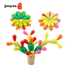 Детские складывающиеся гнездящиеся игрушки развивающий подарок ко дню рождения детский спортивный цвет деревянные детские игрушки jooyoo