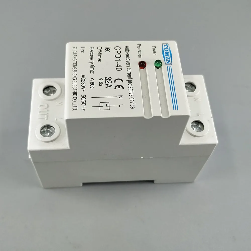 DINレール,230v,50/60hz,自動回復,過電流制限,保護装置 - AliExpress