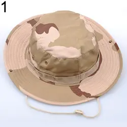 Новое поступление унисекс лесная Рыбалка Путешествия военная защита от солнца камуфляж шляпа Кепка