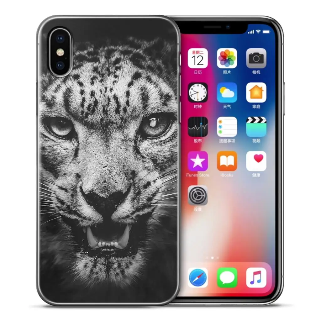 Weldone Тигр Лев чехол для Apple iPhone 7X5 5S 6 6s 8 Plus SE Мягкие силиконовые чехлы телефонов Etui