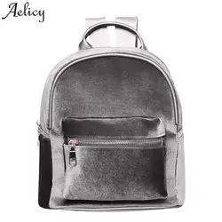 Aelicy простые дизайнерские модные рюкзаки для женщин рюкзак бархат мягкий рюкзаки подростковые для обувь девочек Малый дорожная сумка