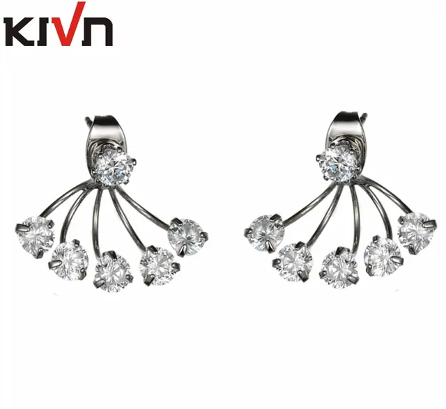 Kivn Fashion Jewelry Cz Cubic Zirconia Bridal Wedding Stud Ear Kivn Fashion Jewelry Cz Cubic Zirconia Bridal Wedding Stud Ear Earring Jackets For Women Mothers Day