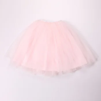 2018 Summer Fluffy Soft Tulle Girls Tutu Skirt Pettiskirt Medlium Long Girls Skirts for 6M-13Y Kids Mesh Ball Gown Skirt DQ867 6