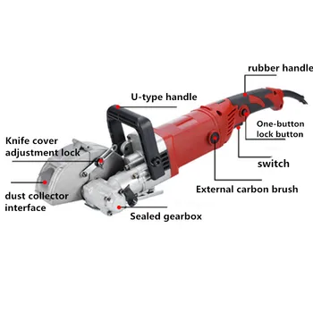 

3600w Powerful Electric Wall Chaser Groove Cutting Machine Wall slotting Steel Concrete 220v