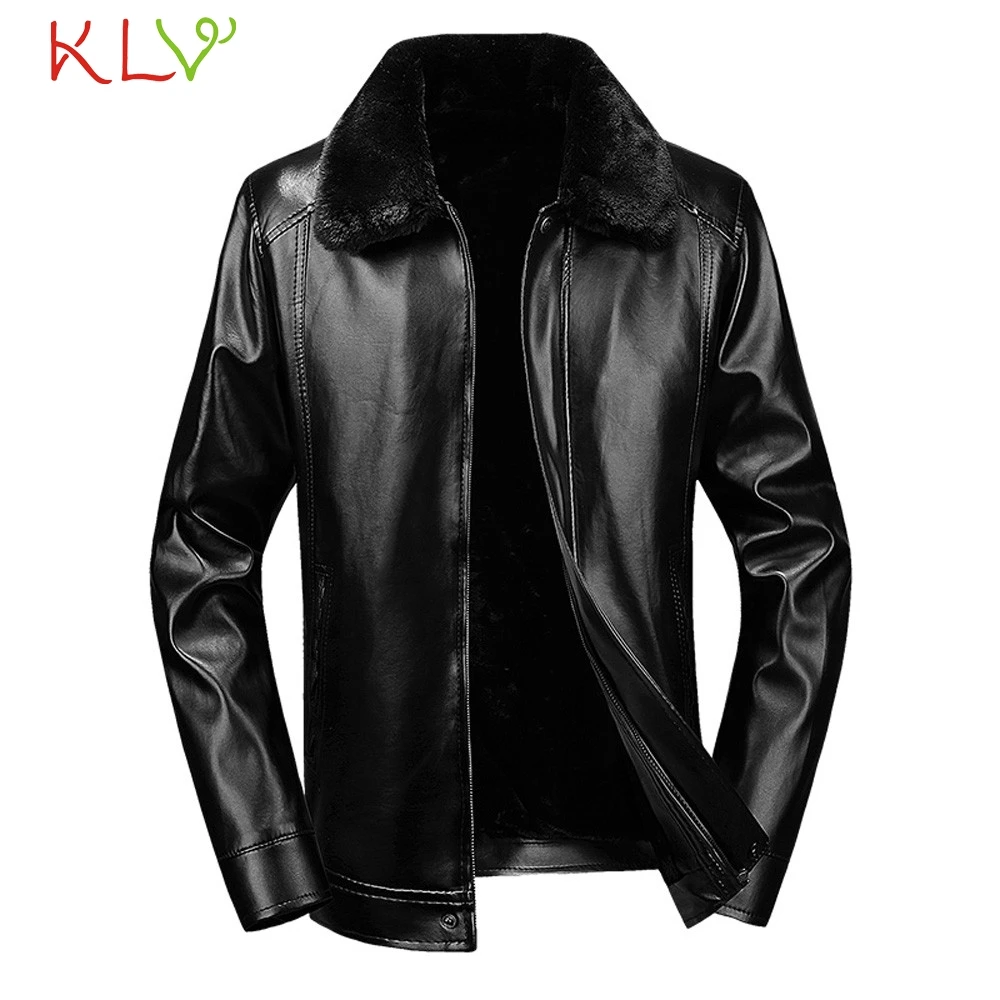 Мужская зимняя куртка 5XL зимнее кожаное плотное повседневное пальто на молнии
