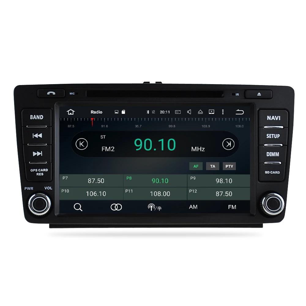 Cheap Android 9.0 car GPS Radio Stereo Player For Skoda Octavia A5/Octavia 2 DVD Navigation WIFI Bluetooth Stereo Video Multimedia 5