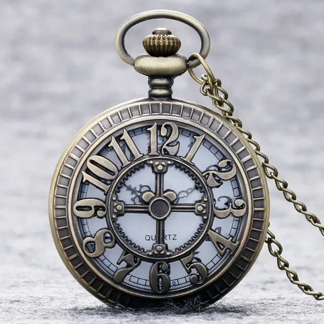 Fashion Number Hollow Quartz Pocket Watch Necklace Pendant Women Men P203 Fashion Number Hollow Quartz Pocket Watch Necklace Pendant Women Men P203