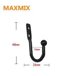MAXMIX 5 шт. мини-крючок один маленький размер настенные крючки Декоративная вешалка на дверь металлический сплав крючки для стены черные