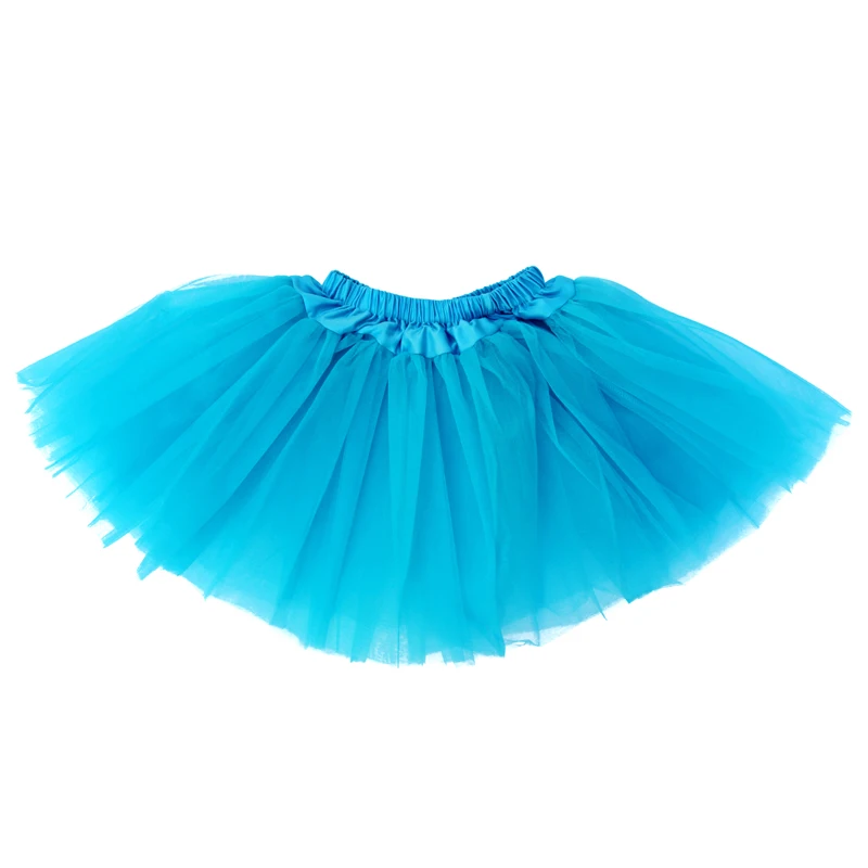 Мини-юбка для малышей, 16 цветов, летние Пышные юбки для девочек, 3 слоя, фатиновая юбка-пачка, детские танцевальные юбки ярких цветов