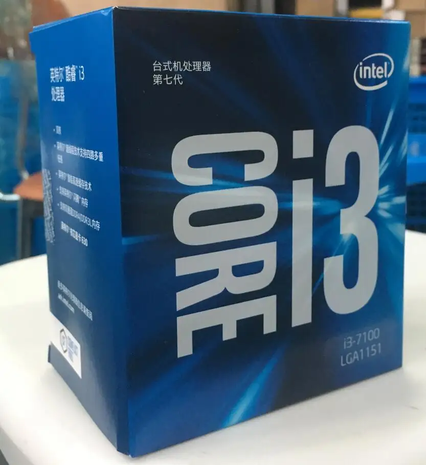

Intel Core i3 7 series Processor I3 7100 I3-7100 Boxed processor CPU LGA 1151-land FC-LGA 14 nanometers Dual-Core