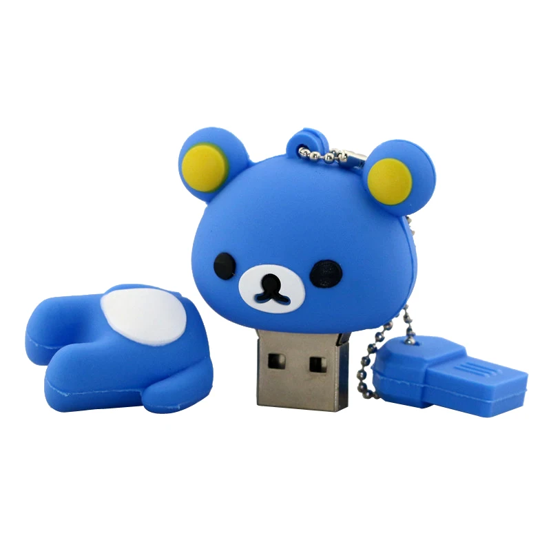 Милый флеш-накопитель Rilakkuma Bear стиль USB флеш-накопитель карта памяти U диск 4 ГБ 8 ГБ 16 ГБ 32 ГБ 64 Гб 128 Гб