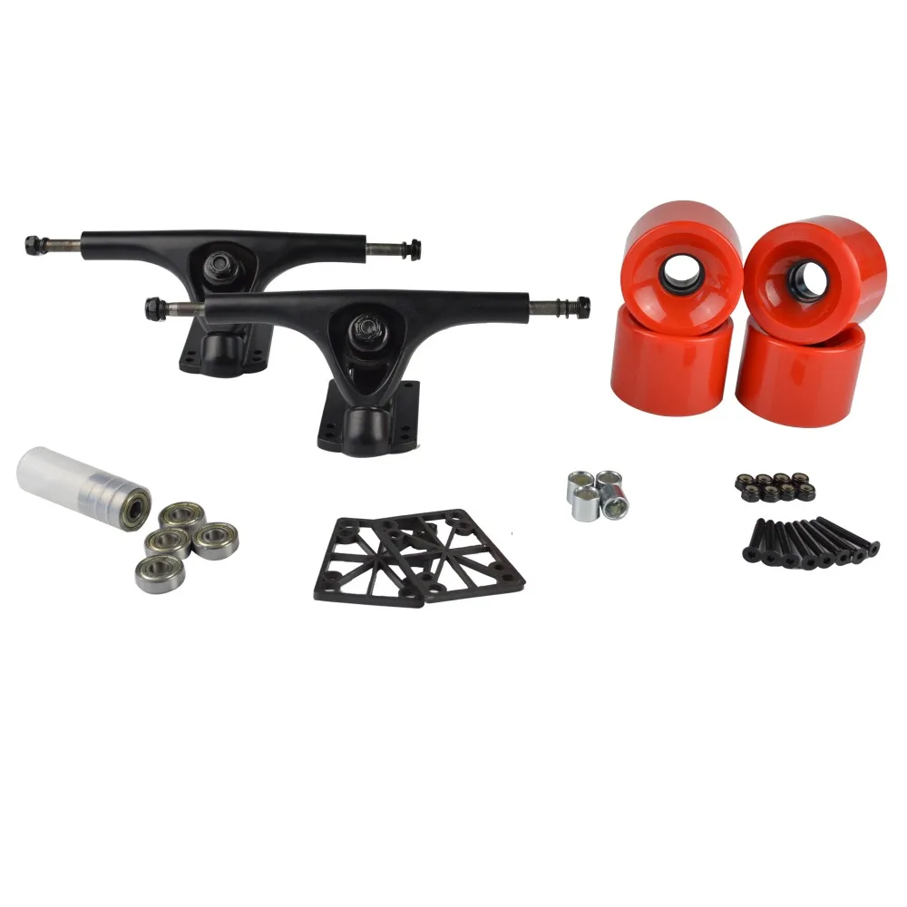 Longboard 180mm Trucks + 70mm Wheels + Bearings Combo Setin Skate
