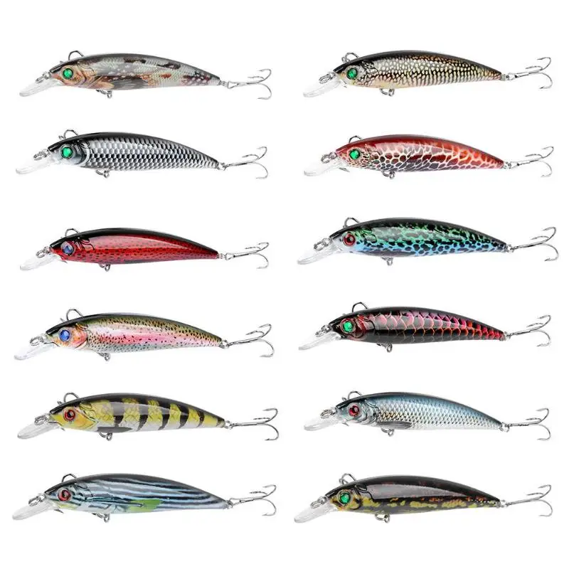  1pc Fishing Lure Deep Swim Hard Bait Fish Tackle 11CM 13.4G Float Minnow Fishing Wobbler Japan Pesc